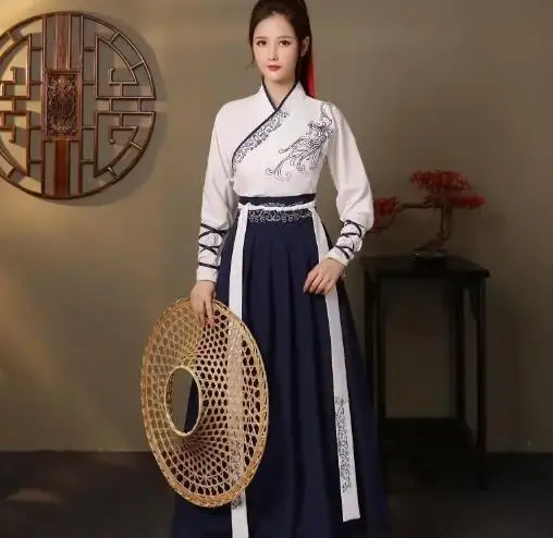 Kimono Cardigan Women - ชุดกิโมโนญี่ปุ่นวินเทจ ชุดคอสเพลย์ซามูไร สำหรับผู้หญิงและผู้ชาย ชุดฮันฝูจีน ปักลายรูปนกกระเรียน เสื้อคลุมยูกาตะ