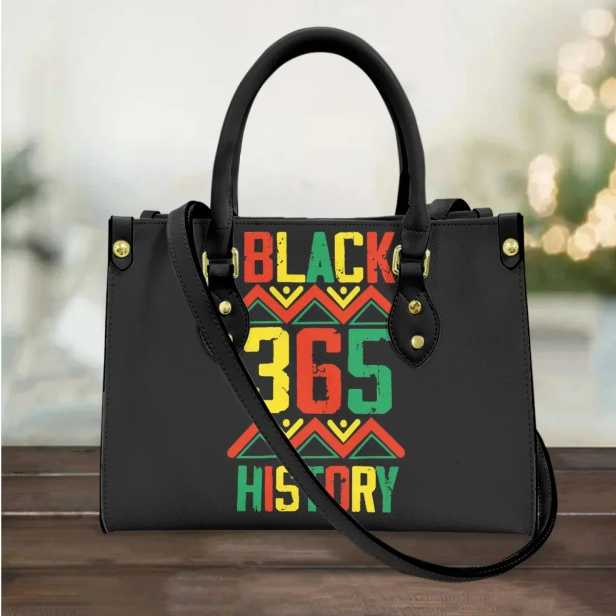 Women Fashion History - กระเป๋าถือสะพายข้างดีไซน์หรูหราสำหรับผู้หญิง รุ่น Black History Month Juneteenth