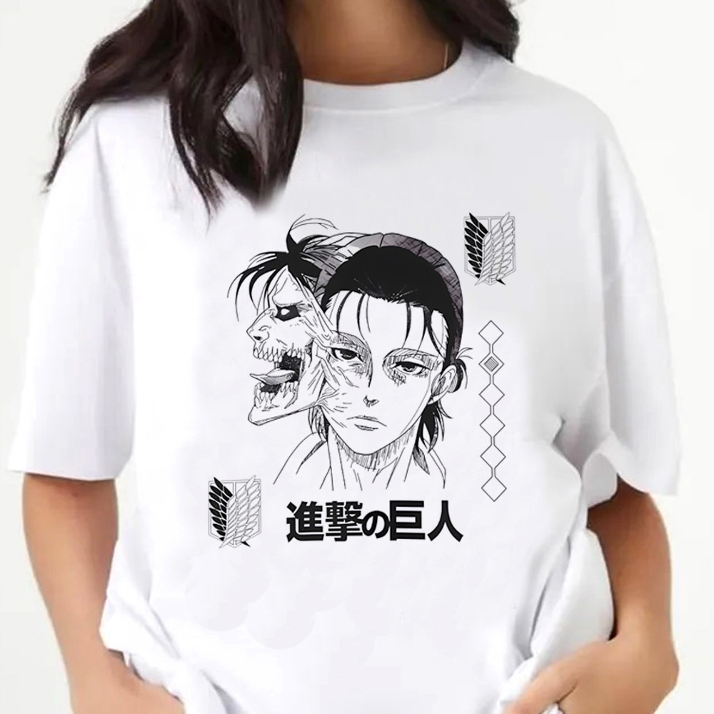 Women'S Fashion In The 80S - เสื้ออัตแทคออนไททันสำหรับผู้หญิง ลายอนิเมะ ฤดูร้อน สไตล์ยุค 80 โจจิฟุกุ