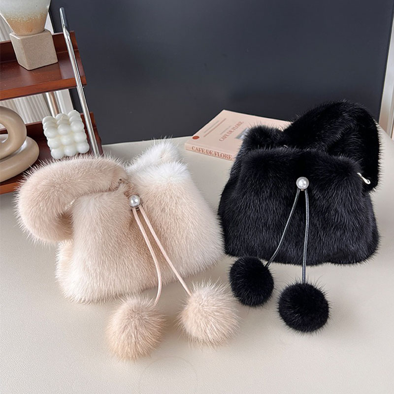Y2K Real Mink Furกระเป๋าถือผู้ - Women'S Real Y2K Fashion บทวิจารณ์และราคา