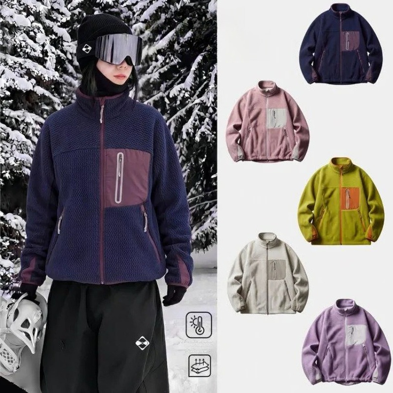 เสื้อแจ็คเก็ตขนแกะสำหรับฤดูใบไ - Sherpa Coat Women บทวิจารณ์และราคา