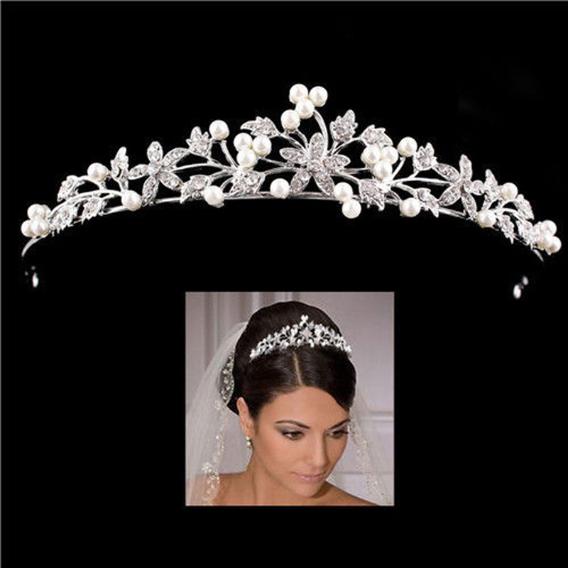 มงกุฎคริสตัลสำหรับเจ้าสาว แต่ง - Women Fashion Hair Style บทวิจารณ์และราคา