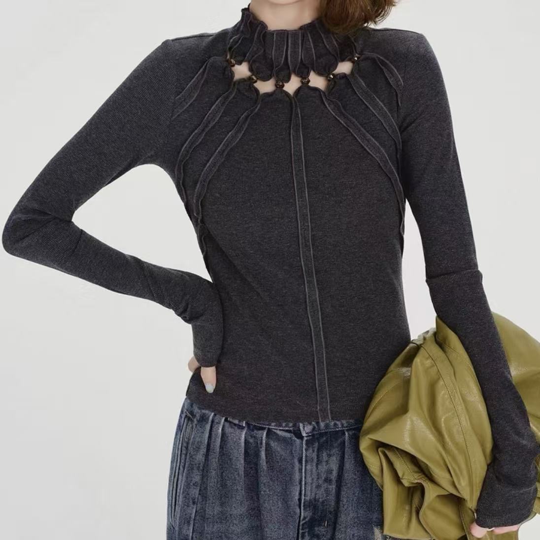 เสื้อยืดแขนยาวสไตล์อเมริกันย้อ - Women'S Real Y2K Fashion บทวิจารณ์และราคา