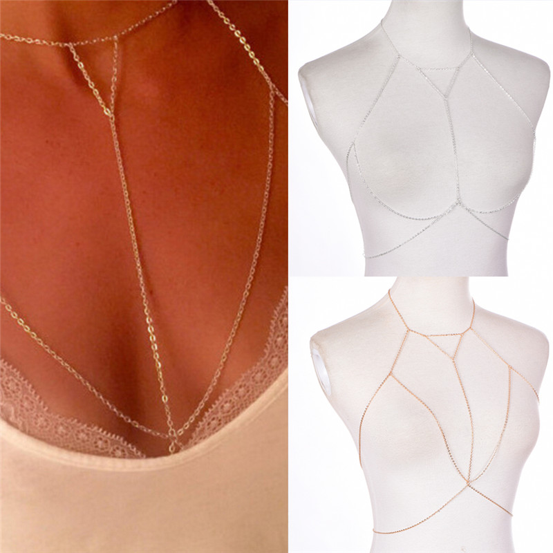 แฟชั่นสีเงินสีทองแบบโซ่ต่อกับช - Women'S Fashion Harness บทวิจารณ์และราคา