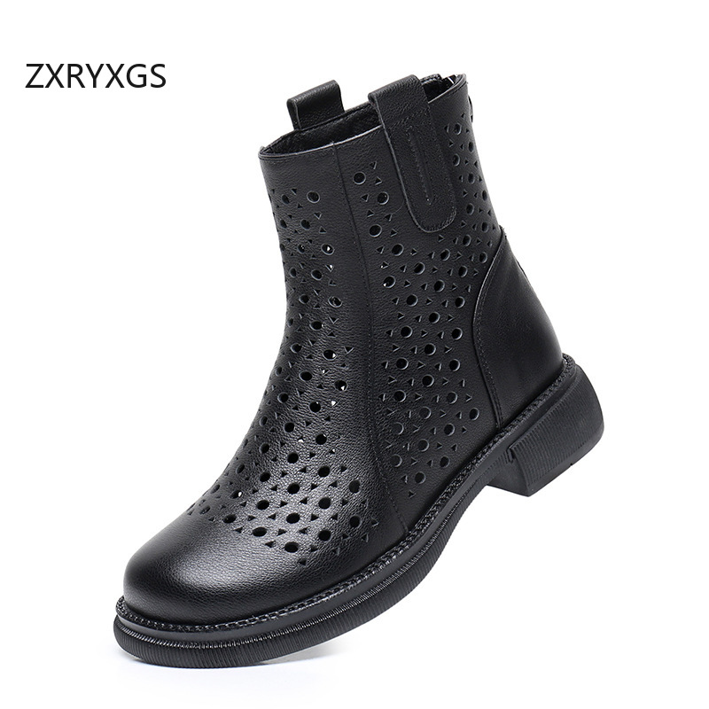 ZXRYXGS รองเท้าบูทหนังวัวชั้นบ - Women'S Fashion Layering บทวิจารณ์และราคา