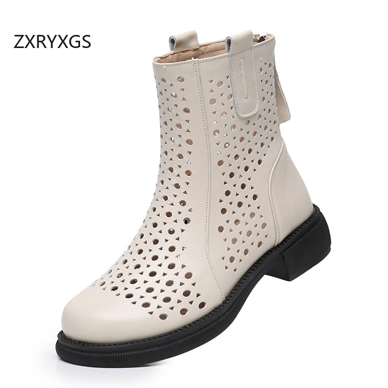 ZXRYXGS รองเท้าบูทหนังวัวชั้นบ - Women'S Fashion Layering บทวิจารณ์และราคา