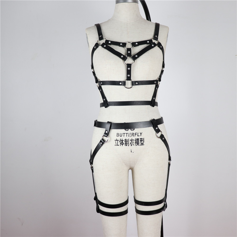    เข็มขัดหนัง PU แฟชั่นสำหรั - Women'S Fashion Harness บทวิจารณ์และราคา