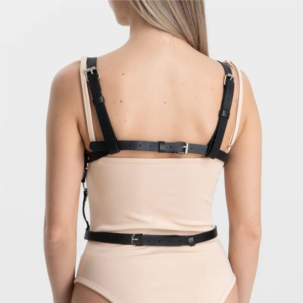    เข็มขัดหนัง PU แฟชั่นสำหรั - Women'S Fashion Harness บทวิจารณ์และราคา
