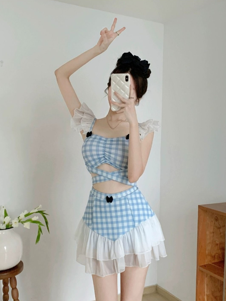 ชุดว่ายน้ำแบบผูกคอสำหรับผู้หญิ - Women Fashion Korean บทวิจารณ์และราคา