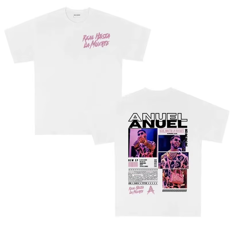 เสื้อยืดแร็ปเปอร์ ANUEL AA Rea - Women'S Real Y2K Fashion บทวิจารณ์และราคา
