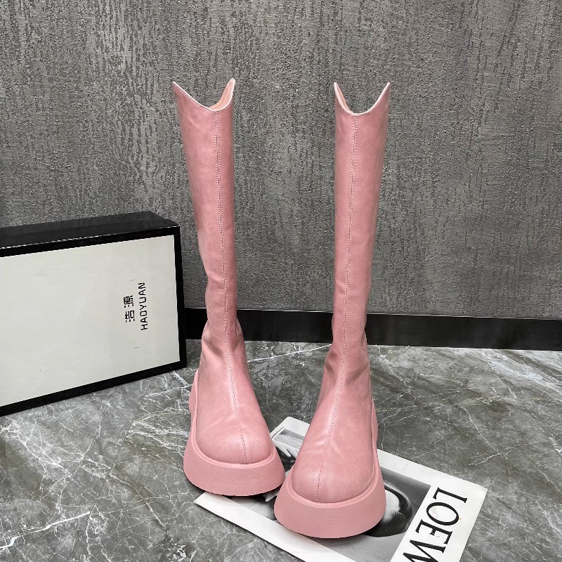 รองเท้าบูทผู้หญิงแบบเรียบง่าย  - Women Fashion Korean บทวิจารณ์และราคา