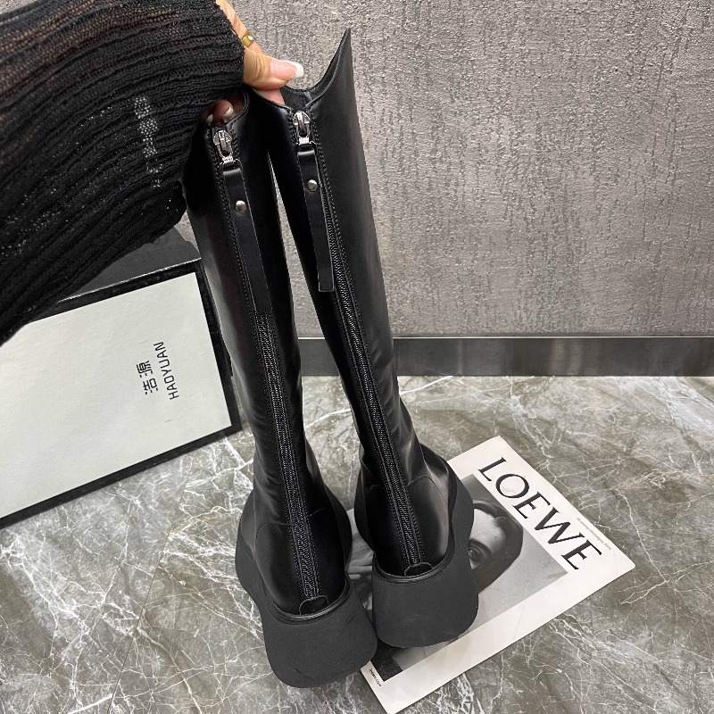 รองเท้าบูทผู้หญิงแบบเรียบง่าย  - Women Fashion Korean บทวิจารณ์และราคา