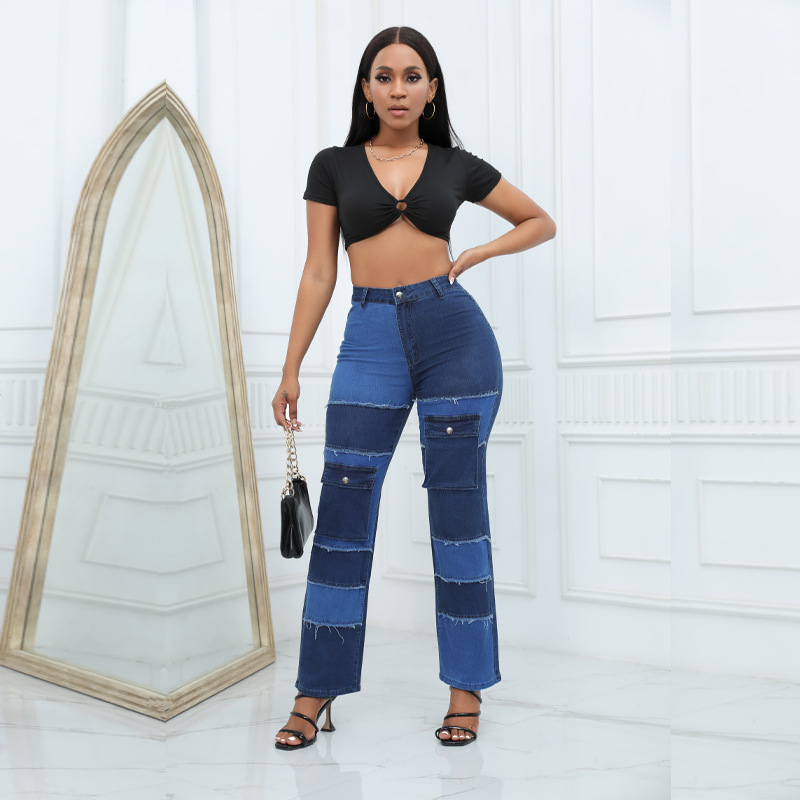 กางเกงยีนส์ทรงยูทิลิตี้ สีบล็อ - Women'S Fashion Utility Pants บทวิจารณ์และราคา