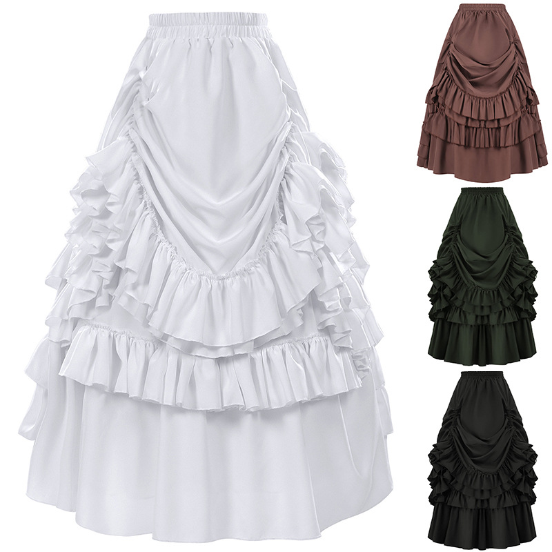 กระโปรงสั้นสไตล์เรโทรกอธิคสำหร - Women'S Fashion Renaissance Period บทวิจารณ์และราคา