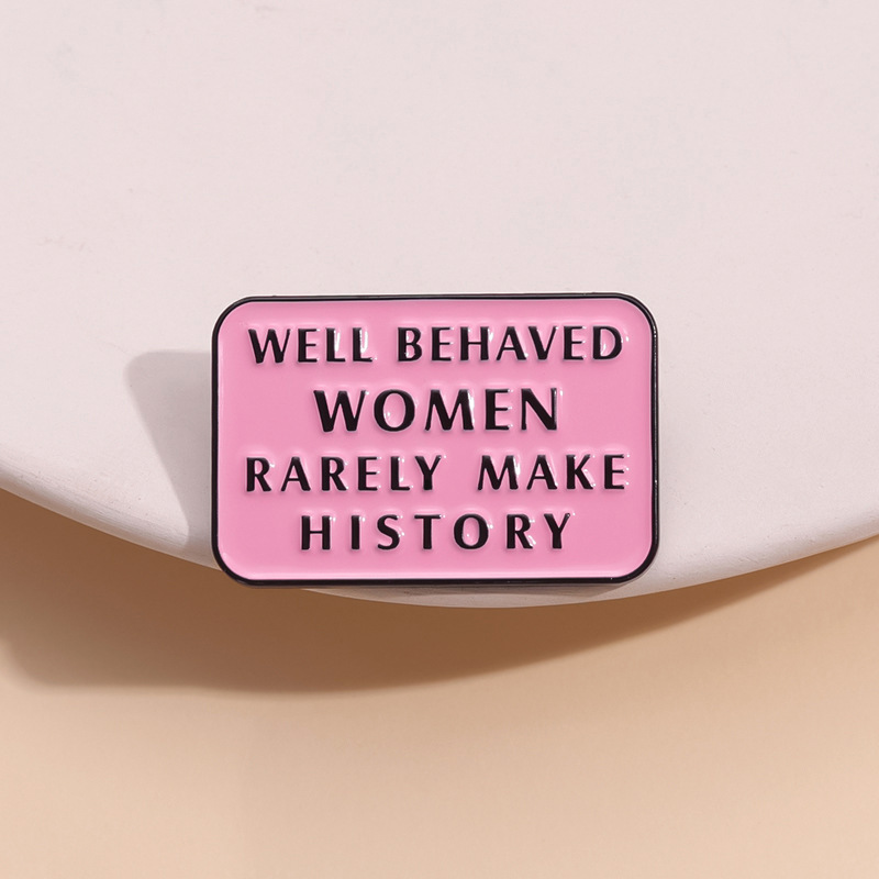 เข็มกลัดเคลือบลาย Girl Power ส - Women Fashion History บทวิจารณ์และราคา