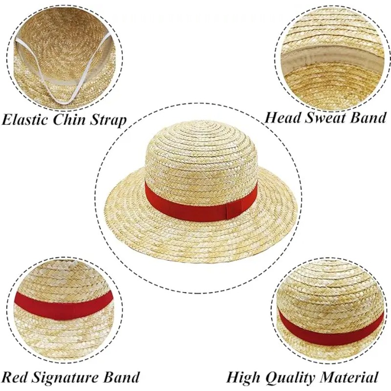 หมวกฟางขนาด 31 ซม./35 ซม. รุ่น - Straw Hat Summer บทวิจารณ์และราคา
