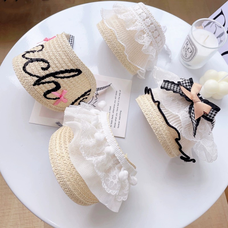 หมวกฟางสไตล์เกาหลีแบบปรับได้สำ - Straw Hat Summer บทวิจารณ์และราคา