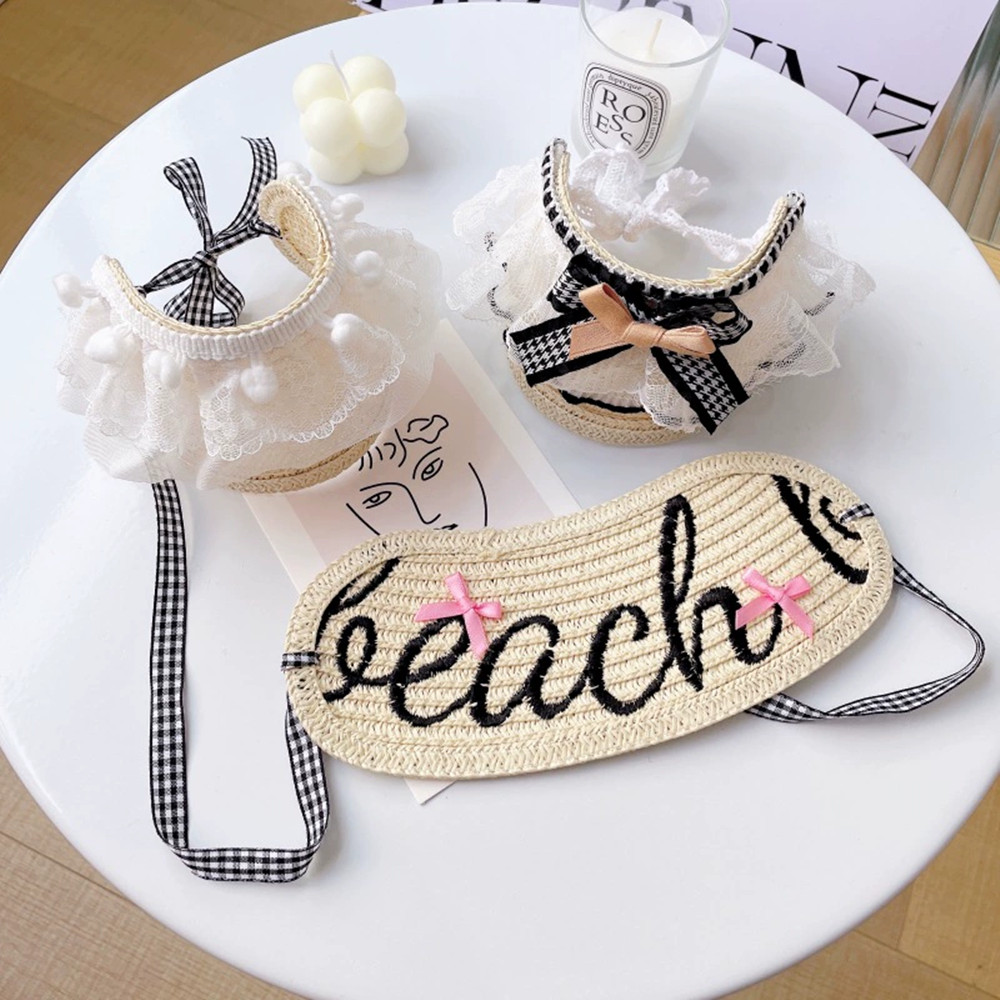 หมวกฟางสไตล์เกาหลีแบบปรับได้สำ - Straw Hat Summer บทวิจารณ์และราคา