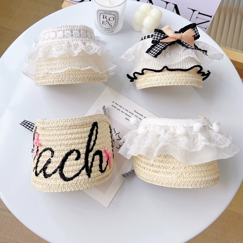 หมวกฟางสไตล์เกาหลีแบบปรับได้สำ - Straw Hat Summer บทวิจารณ์และราคา