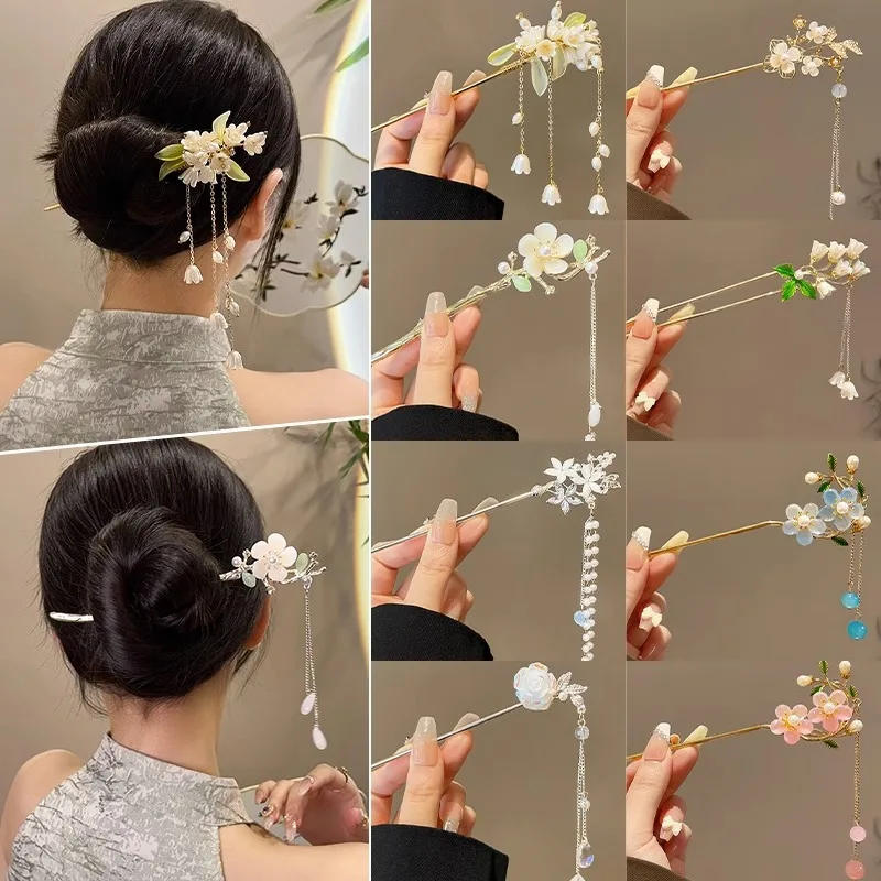 เครื่องประดับผมสไตล์จีนสุดหรู  - Women Fashion Hair Style บทวิจารณ์และราคา