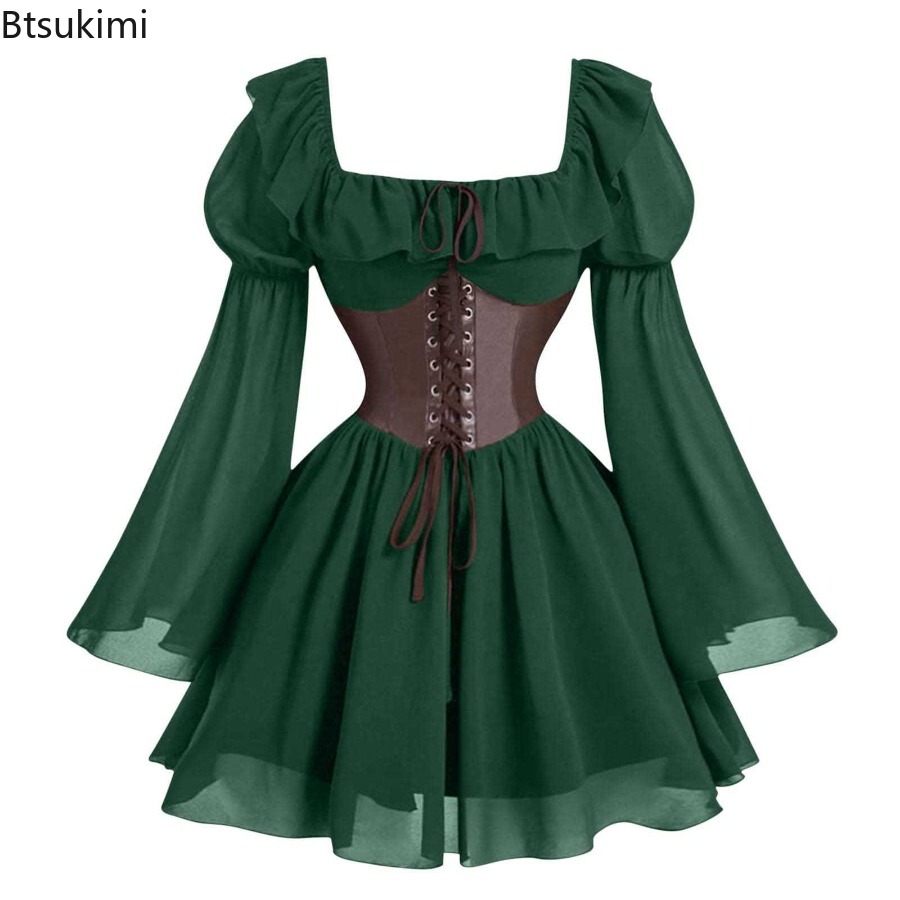 ชุดเดรสยุคกลาง ยุคเรอเนซองส์ แ - Women'S Fashion Renaissance Period บทวิจารณ์และราคา