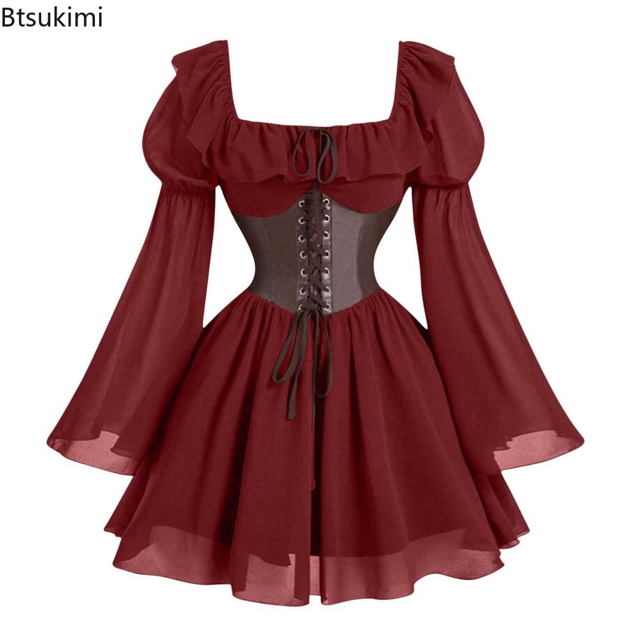 ชุดเดรสยุคกลาง ยุคเรอเนซองส์ แ - Women'S Fashion Renaissance Period บทวิจารณ์และราคา