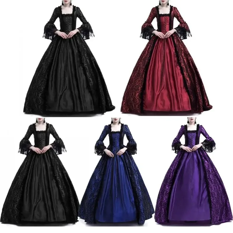 ชุดเดรสยาวสไตล์โกธิคยุคกลางสำห - Bodycon Dress Women บทวิจารณ์และราคา