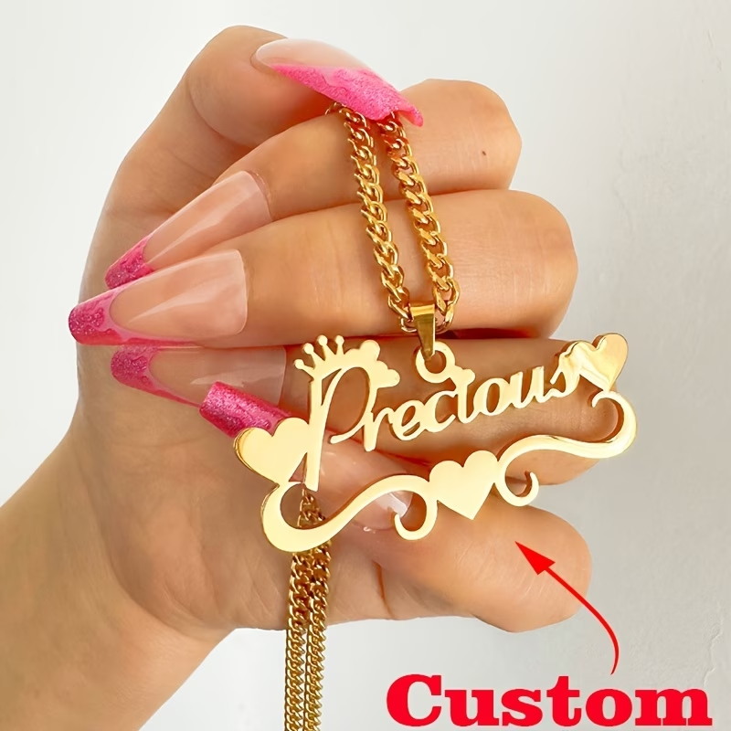 สร้อยคอชื่อสั่งทำ ชุบทอง - จี้ - Women Fashion Name Ideas บทวิจารณ์และราคา