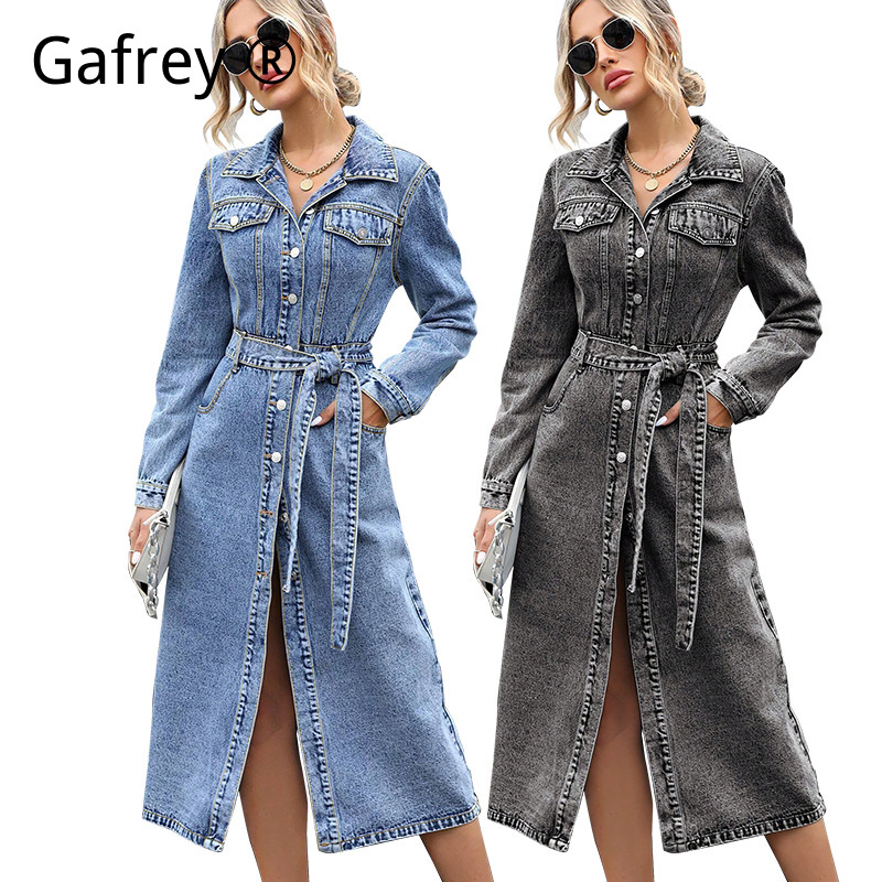 ชุดเดรสยีนส์แขนยาวสำหรับผู้หญิ - Bodycon Dress Women บทวิจารณ์และราคา