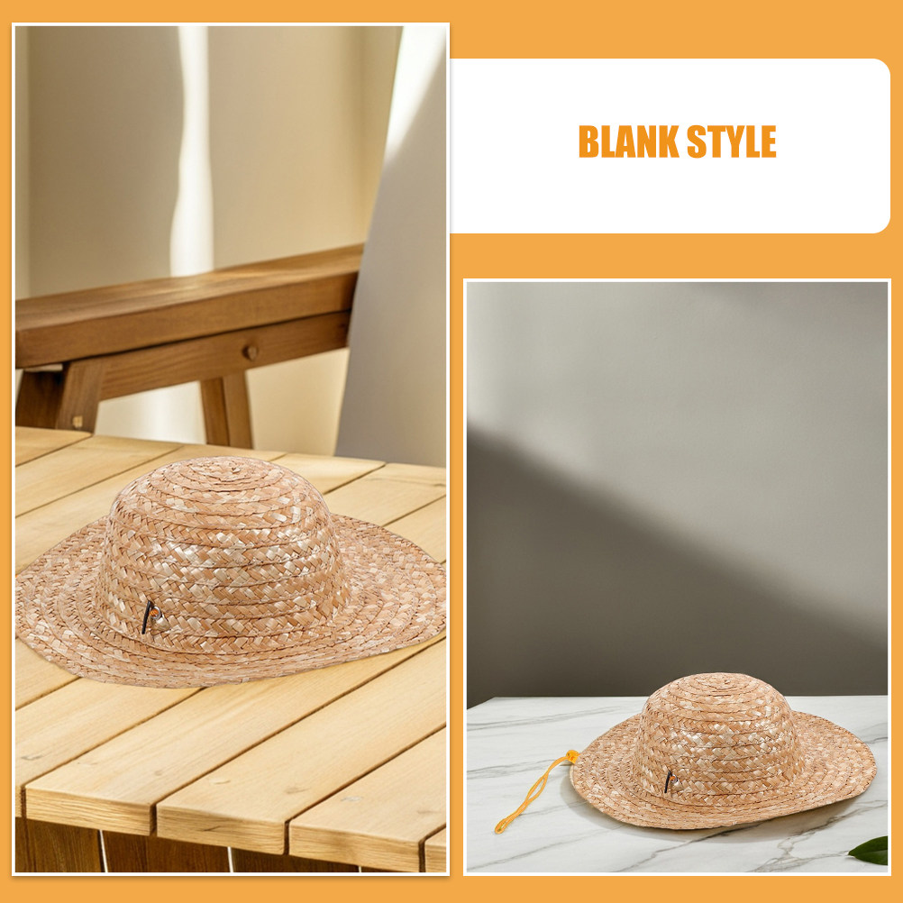 2 ชิ้น หมวกกันแดดเด็ก หมวกปีกก - Straw Hat Summer บทวิจารณ์และราคา