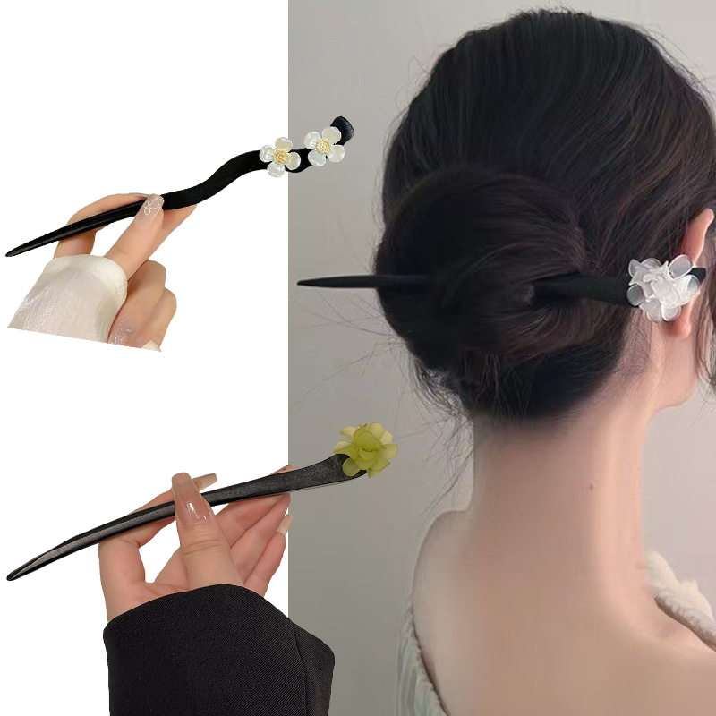 วินเทจสไตล์จีนไม้ดอกไม้ผม Stic - Women Fashion Hair Style บทวิจารณ์และราคา