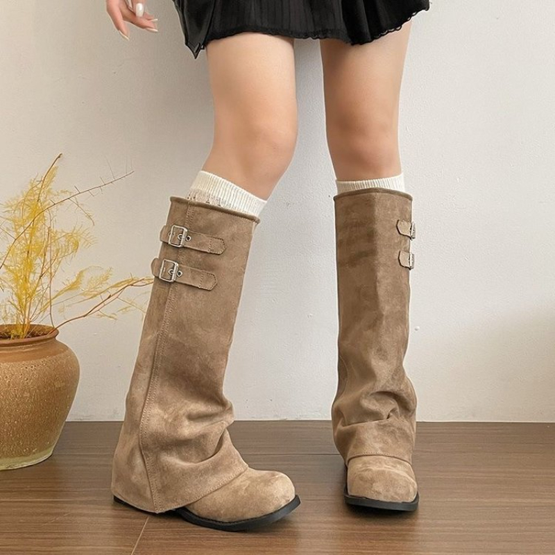 รองเท้าบูททรงสูงระดับเข่าสไตล์ - Women Fashion Korean บทวิจารณ์และราคา