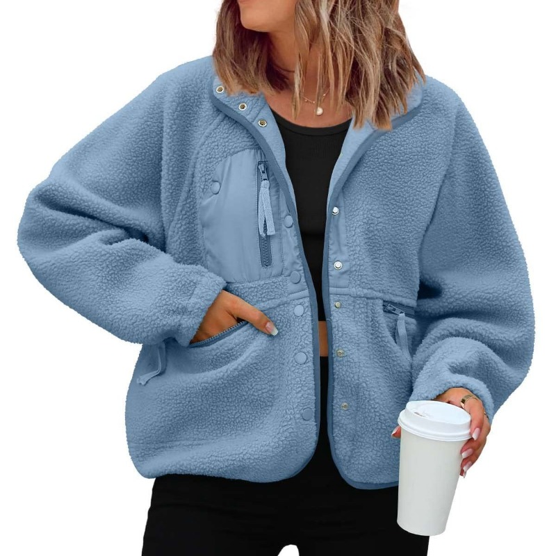 เสื้อแจ็คเก็ตขนฟูสำหรับผู้หญิง - Sherpa Coat Women บทวิจารณ์และราคา