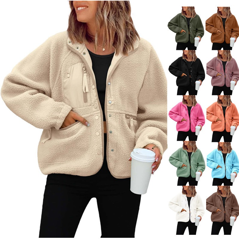 เสื้อแจ็คเก็ตขนฟูสำหรับผู้หญิง - Sherpa Coat Women บทวิจารณ์และราคา