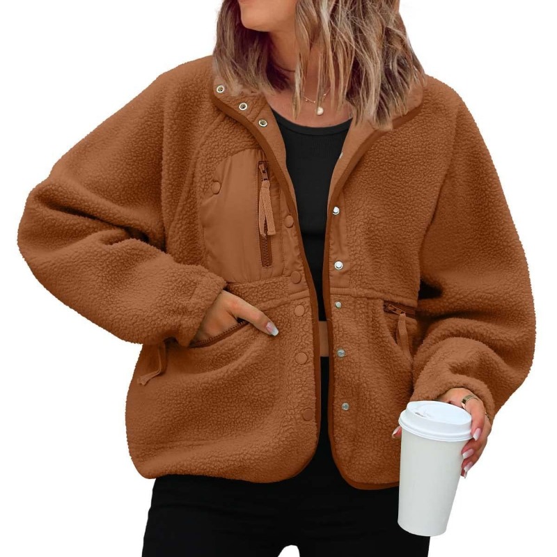 เสื้อแจ็คเก็ตขนฟูสำหรับผู้หญิง - Sherpa Coat Women บทวิจารณ์และราคา