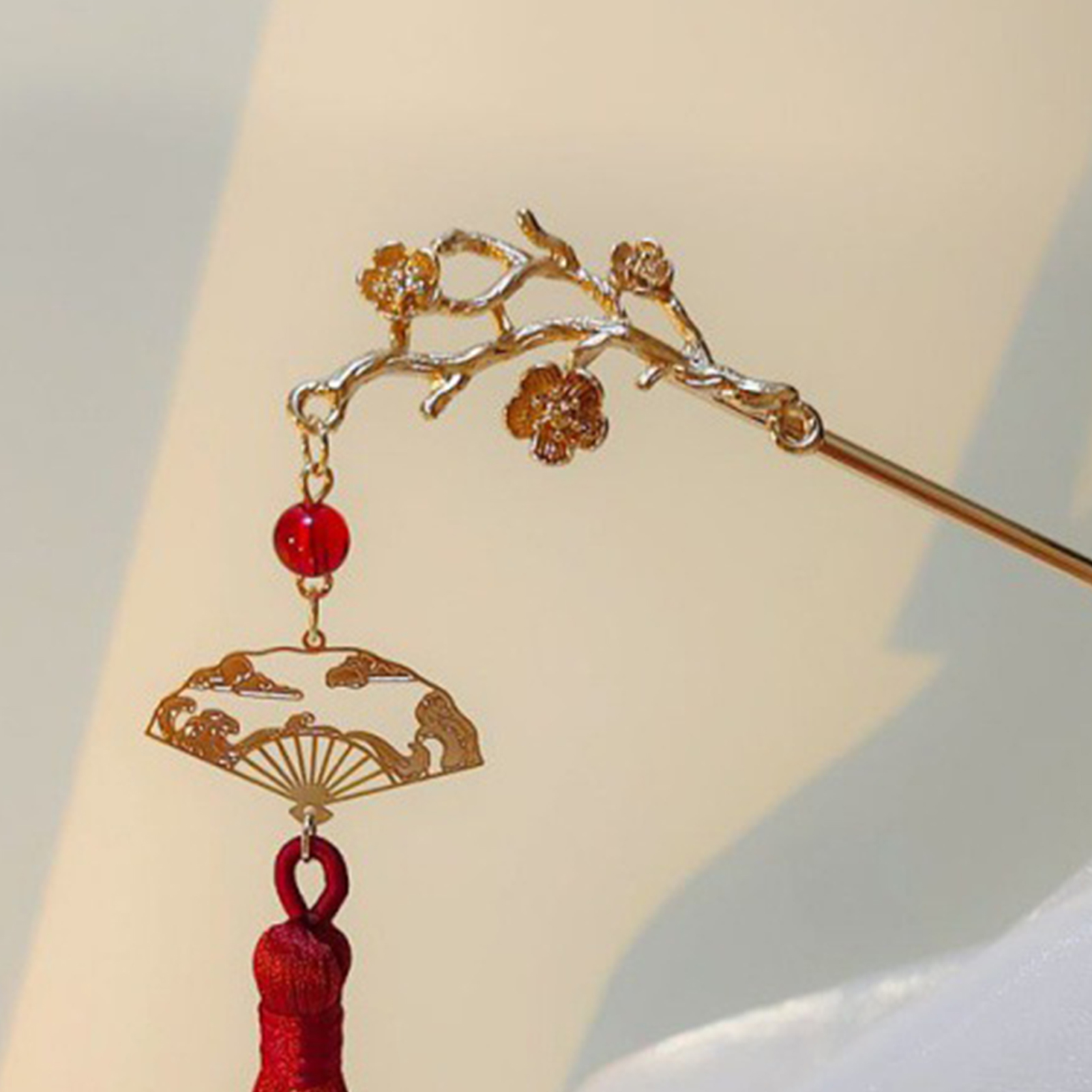Retro ดอกไม้พู่ Hairpin สําหรั - Women Fashion Hair Style บทวิจารณ์และราคา