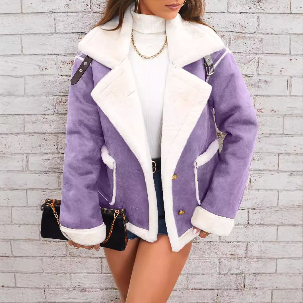 เสื้อแจ็คเก็ตขนแกะผู้หญิง สไตล - Sherpa Coat Women บทวิจารณ์และราคา