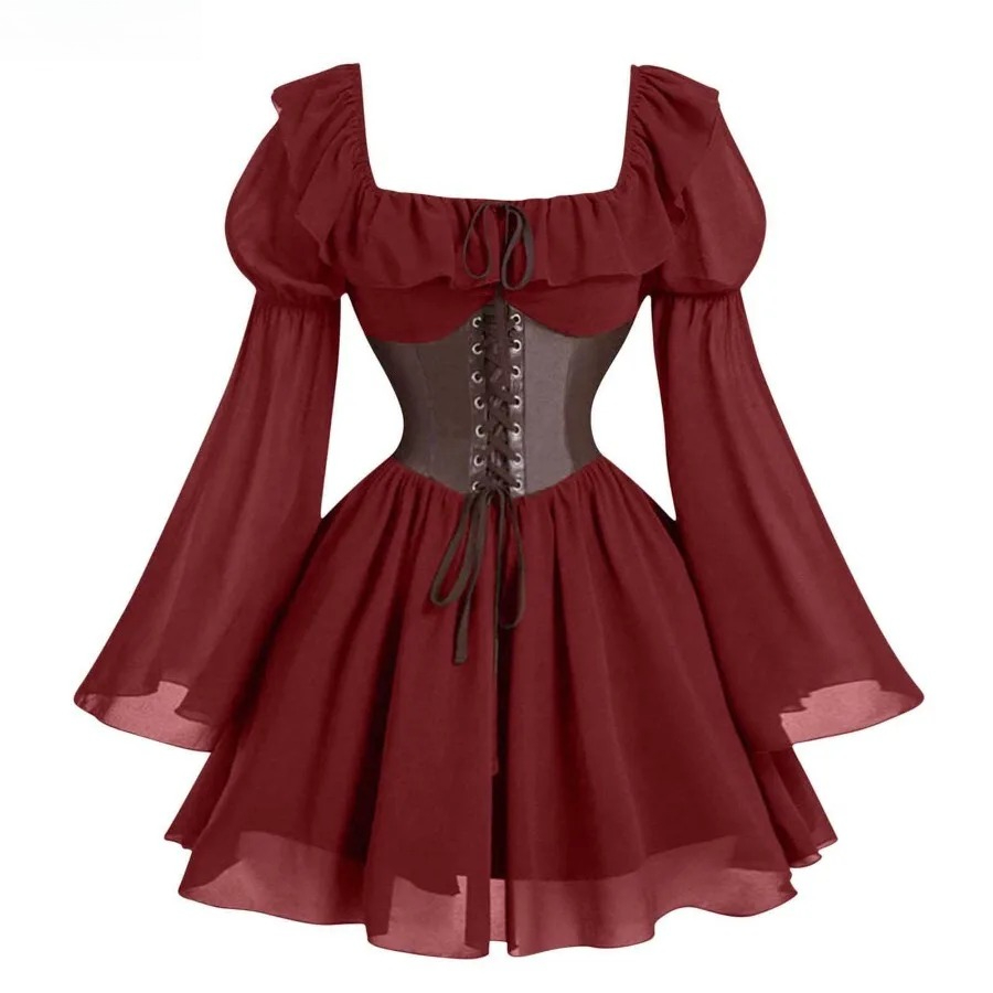 ชุดเดรสยุคกลาง ยุคเรอเนซองส์ แ - Women'S Fashion Renaissance Period บทวิจารณ์และราคา