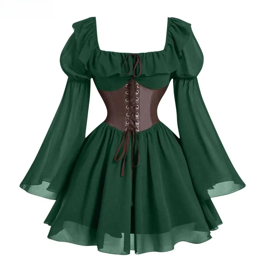 ชุดเดรสยุคกลาง ยุคเรอเนซองส์ แ - Women'S Fashion Renaissance Period บทวิจารณ์และราคา