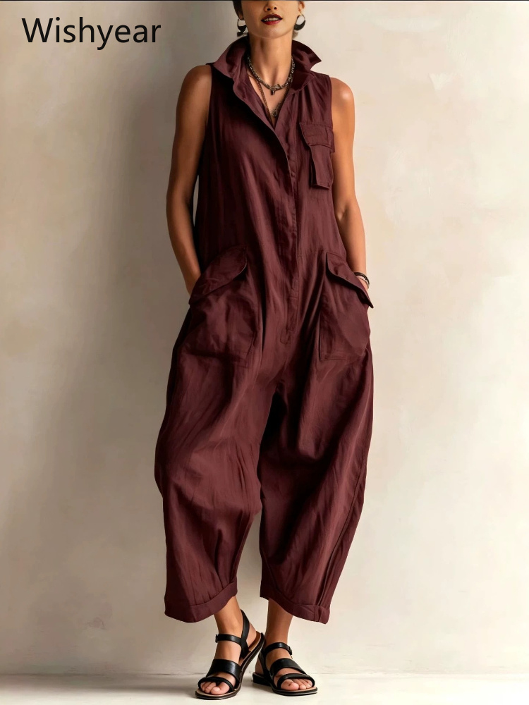 ชุดจั๊มสูทแฟชั่นผู้หญิง สีน้ำเ - Women'S Fashion Utility Pants บทวิจารณ์และราคา