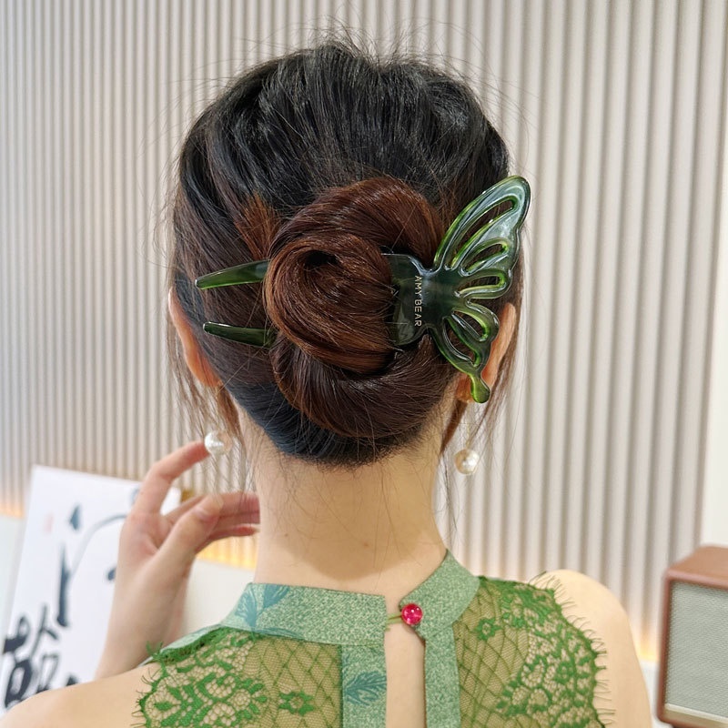 กิ๊บติดผมรูปผีเสื้อทรงตัวยู ดี - Women Fashion Hair Style บทวิจารณ์และราคา