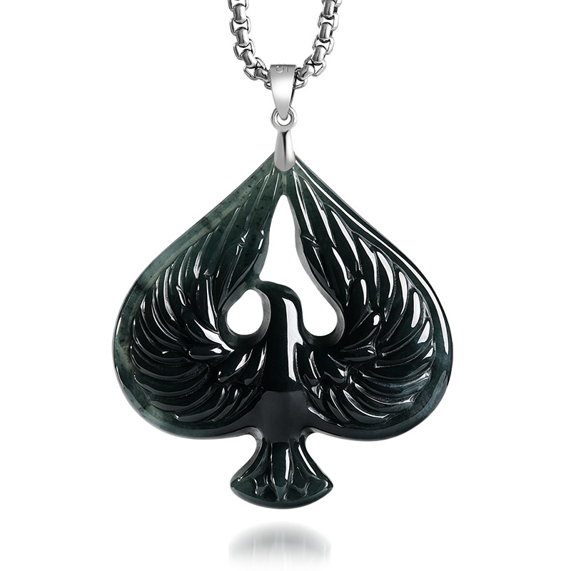 สร้อยคอจี้หยกแท้สีดำลายไก่ ทำจ - Women'S Fashion บทวิจารณ์และราคา