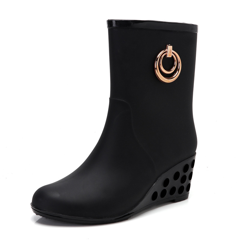 แฟชั่นส้นรองเท้าผู้หญิงPvc Gum - Women'S Fashion Gumboots บทวิจารณ์และราคา
