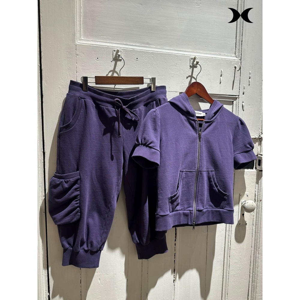 เสื้อฮู้ดซิปแขนสั้นสไตล์สาวสปอ - Women Fashion Korean บทวิจารณ์และราคา