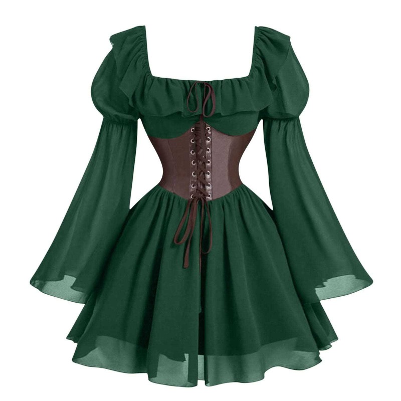 ชุดเดรสยุคกลาง ยุคเรอเนซองส์ แ - Women'S Fashion Renaissance Period บทวิจารณ์และราคา