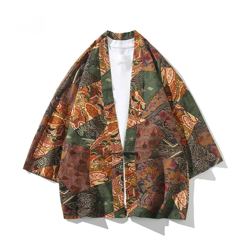 สไตล์ชาติพันธุ์พิมพ์ Yukata ผู - Kimono Cardigan Women บทวิจารณ์และราคา
